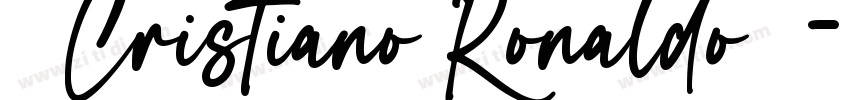 ［ Cristiano Ronaldo ］字体转换